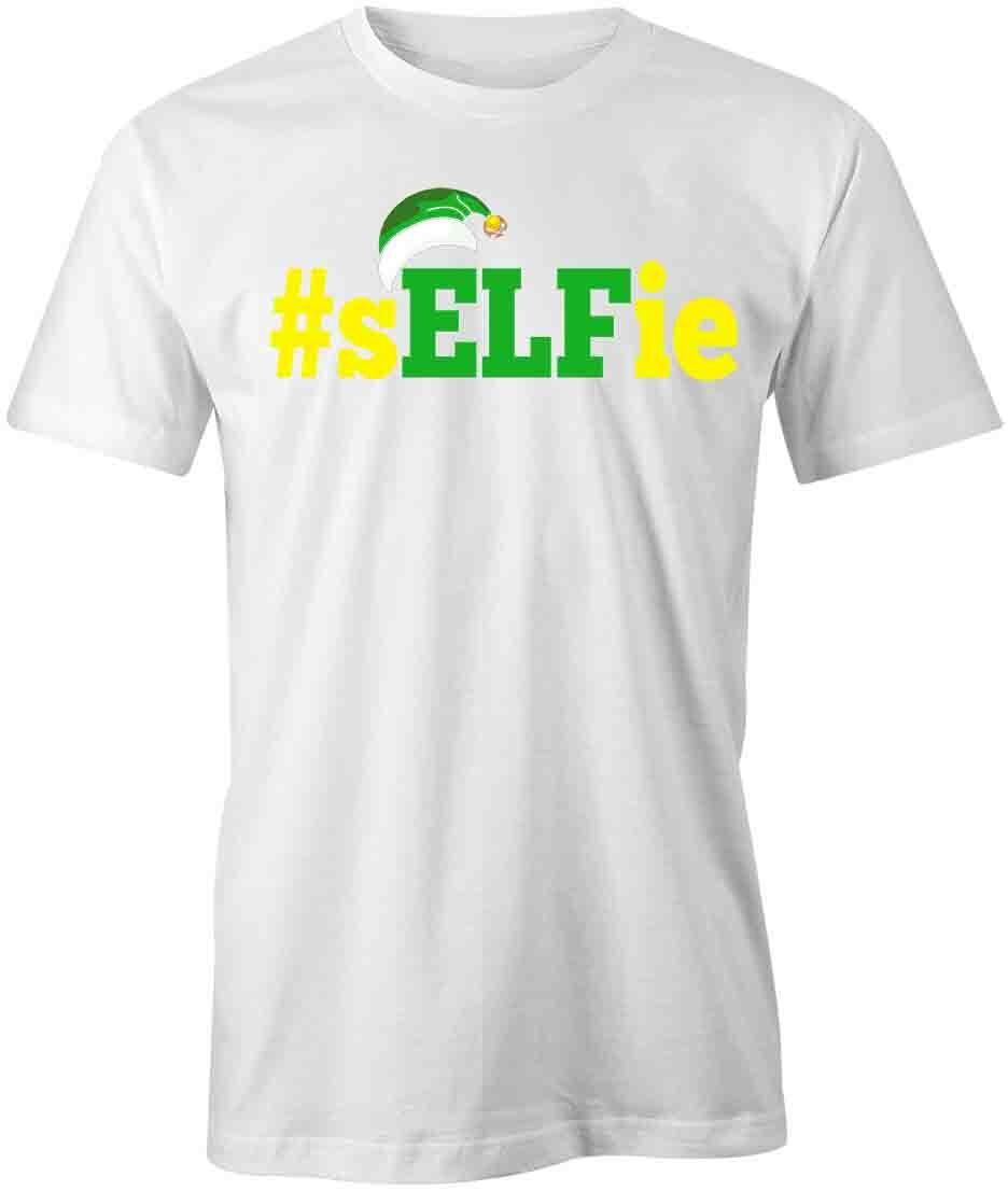 #SELFIE TShirt Tee Short-Sleeved Cotton HOLIDAY ELF CLOTHING S1WCA171