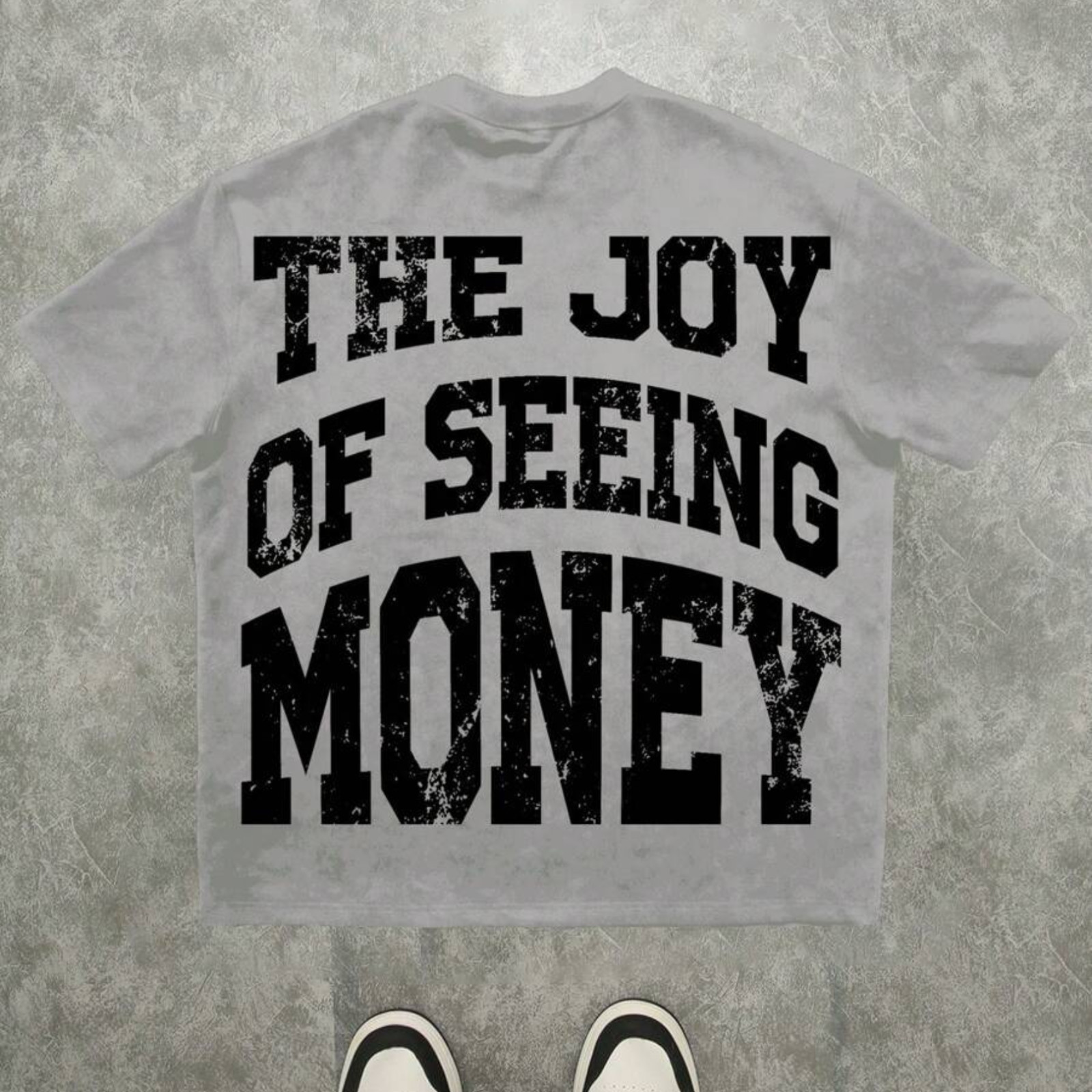 Oversized Hip Hop Graphic T Shirt Dollar Money Print Streetwear Tee Top for Men