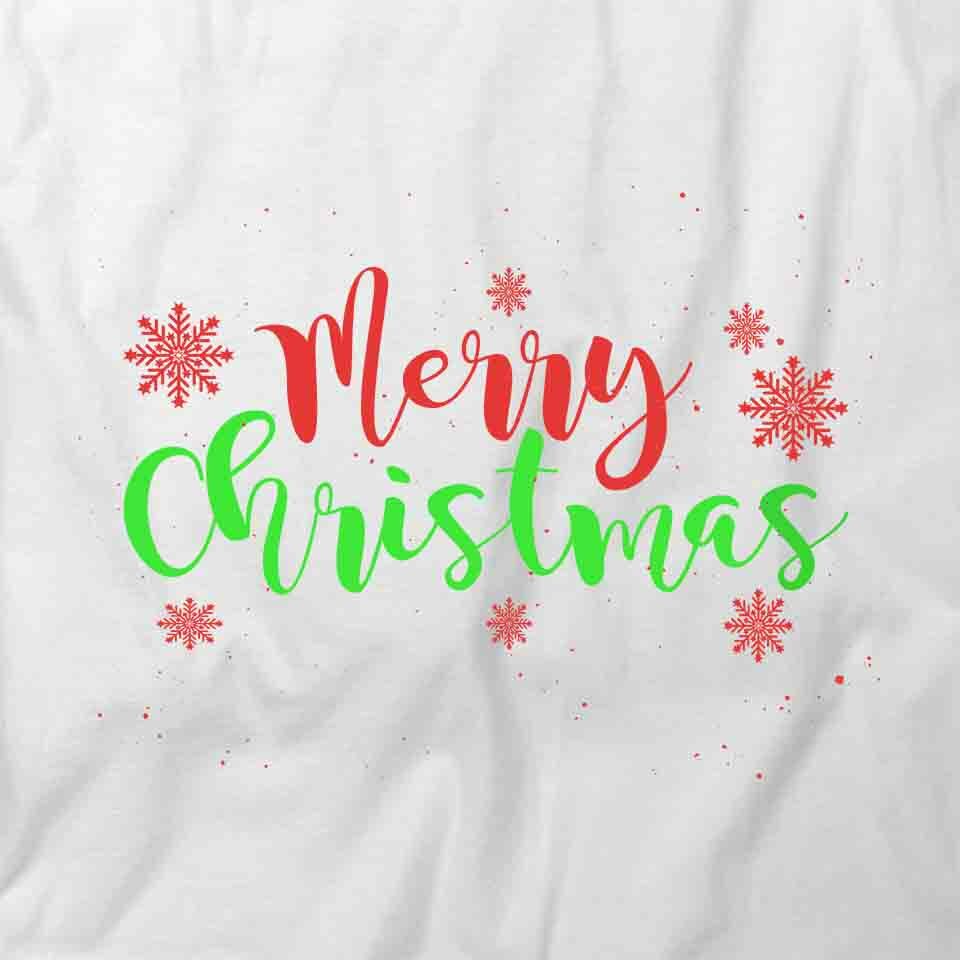 MERRY CHRISTMAS TShirt Tee Short-Sleeved Cotton CLOTHING HOLIDAYS S1WCA249
