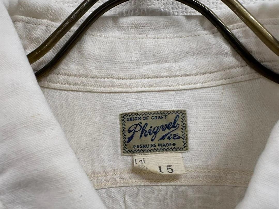 Phigvel Selvedge Chambray Shirt White Size M PMQ-LS09