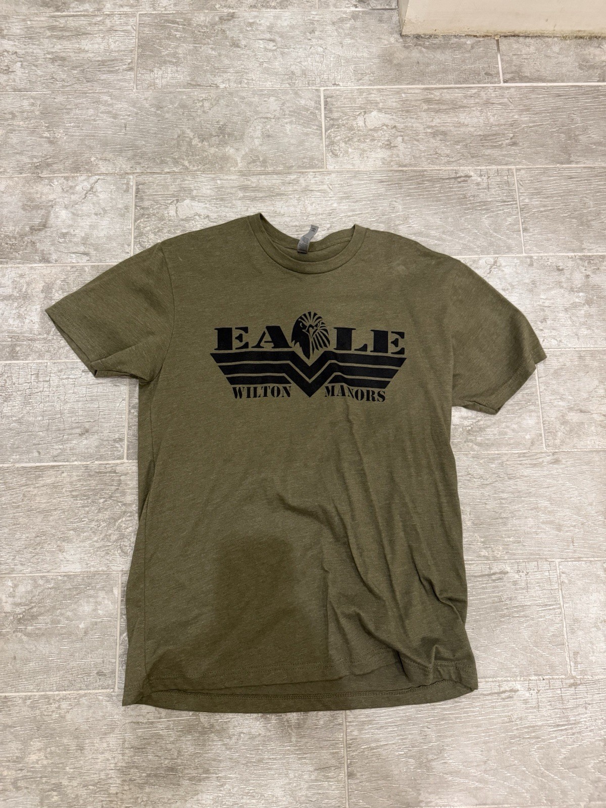 Eagle Wilton Manors T Shirt Sz M Gay/Leather/SM/Kink/Bear Green
