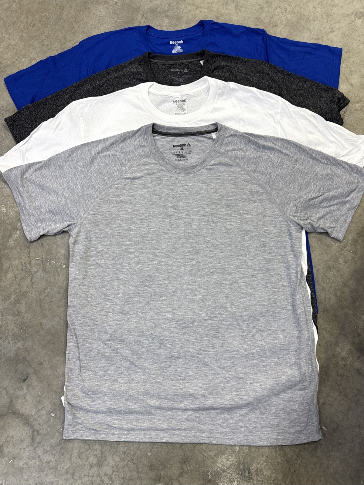 Reebok Men’s Short Sleeve 6 Pack New T-Shirt, Size MEDIUM (6 Colors Pack)