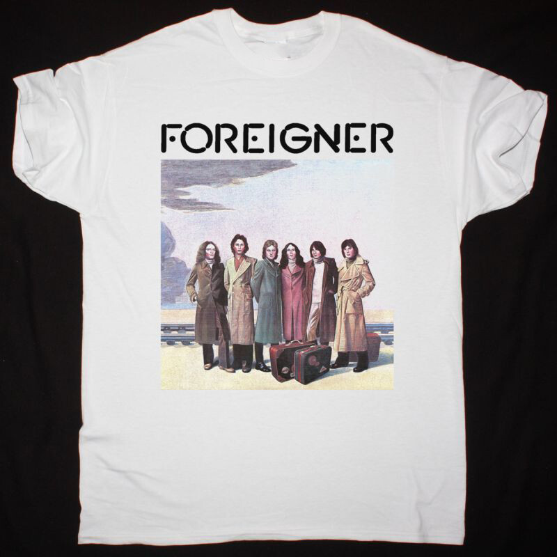 Rare FOREIGNER 1977 band White Unisex All size Shirt D097