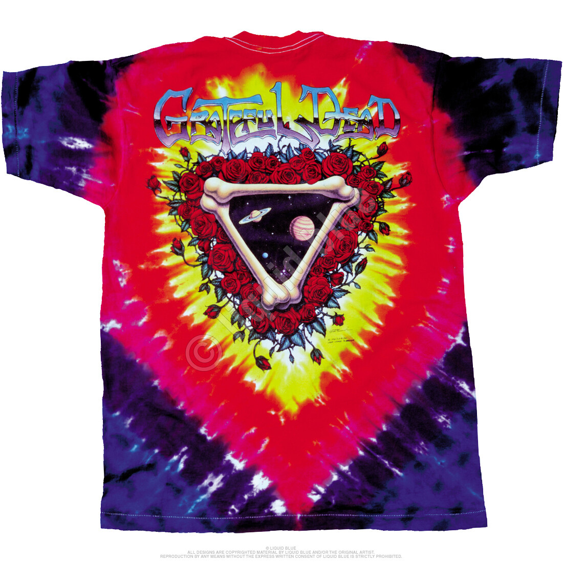 GRATEFUL DEAD-SPACE YOUR FACE-2 SD TIE DYE T-SHIRT S-M-L-XL-2X-3X-4X-5X-6X Wier