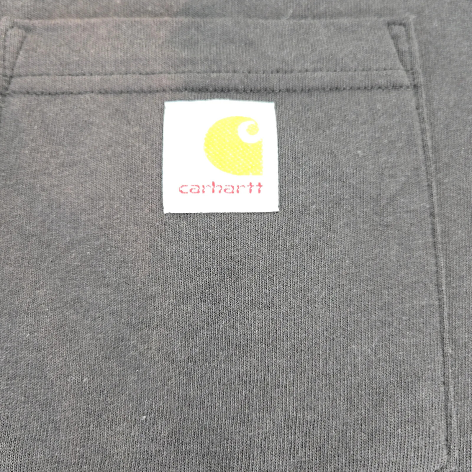 Carhartt Shirt Mens XL Black Faded Loose Fit Heavyweight Short Sleeve Crewneck
