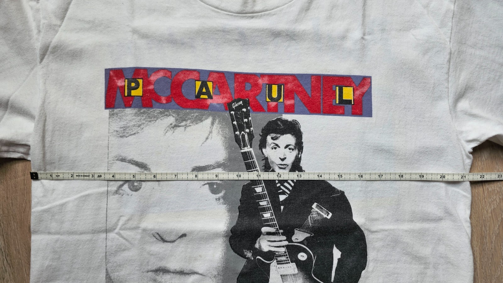 Vintage 1993 Paul McCartney Tour T Shirt Rare The Beatles Back Print USA Made L