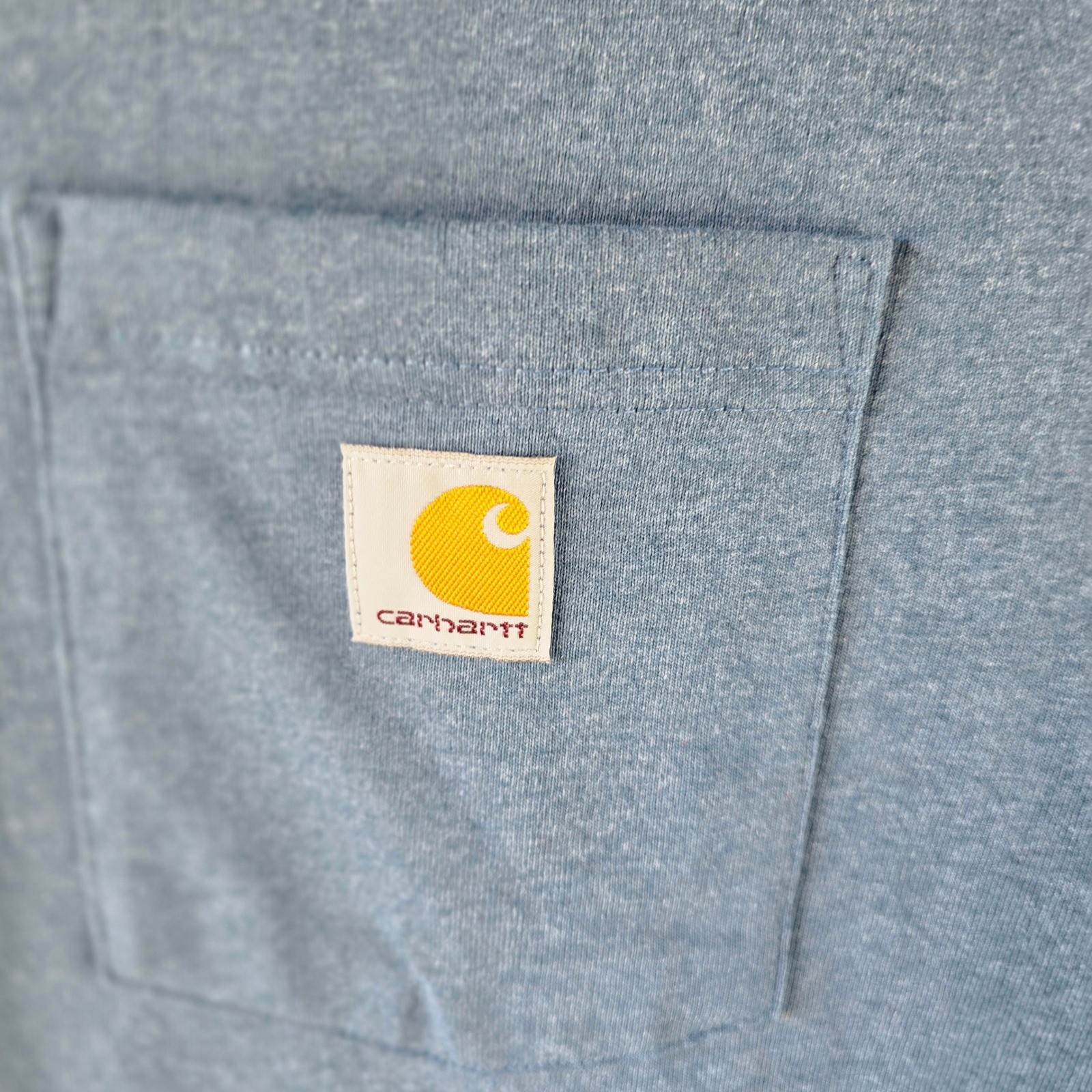 Carhartt K87 M Loose Fit Heavyweight Short Sleeve Pocket TShirt Blue Mens Medium
