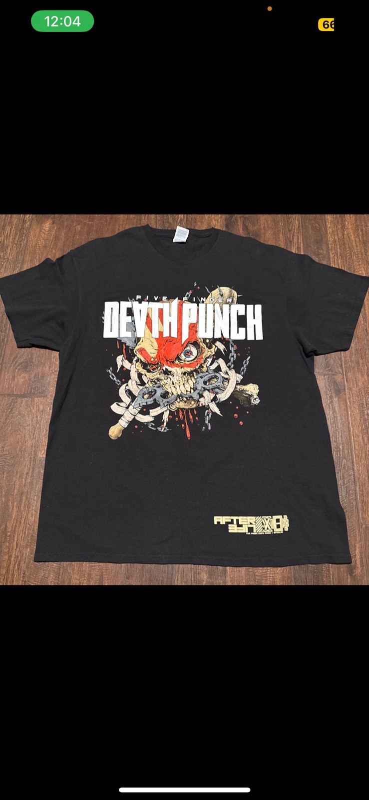Five Finger Death Punch Mens Graphic Tee Delta Black XL