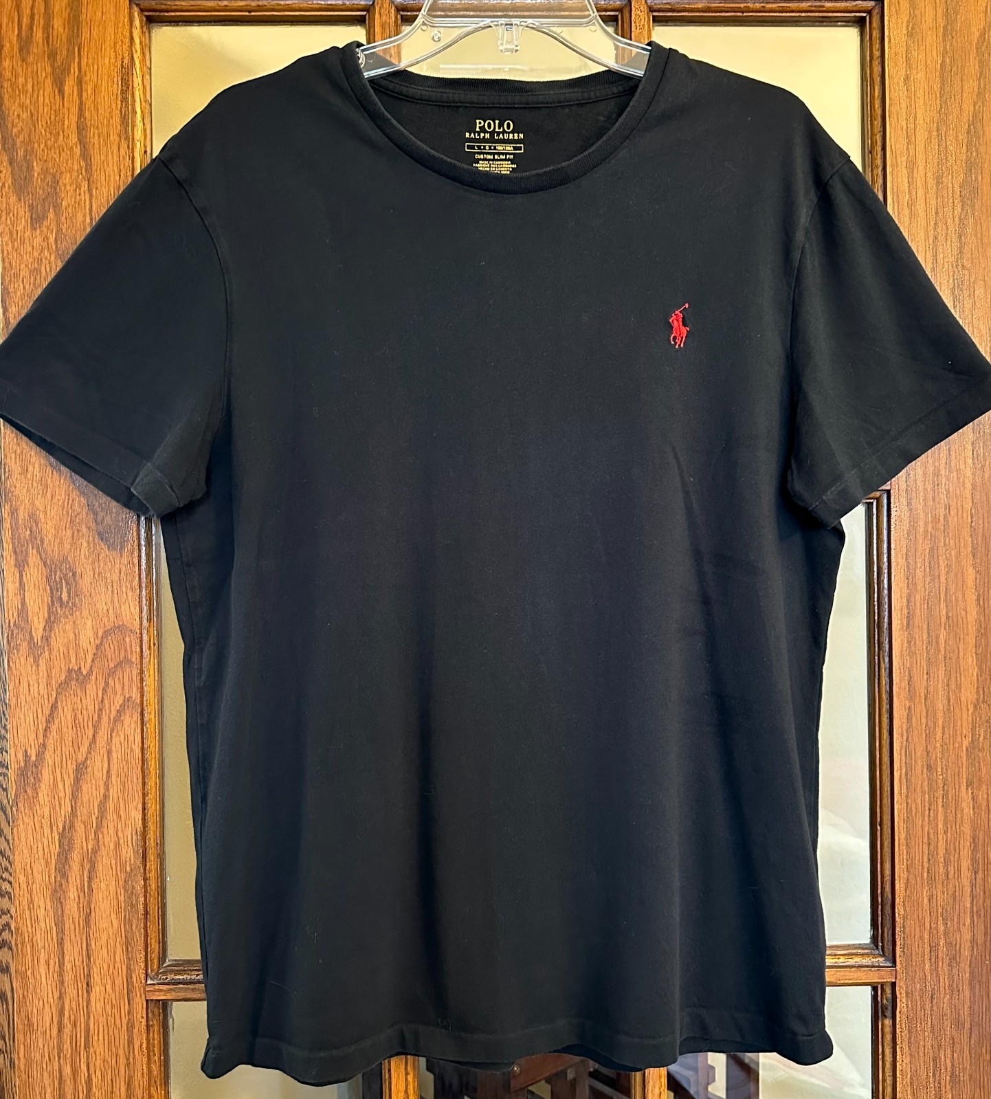 Polo Ralph Lauren Men’s Custom Slim Fit Jersey Crewneck T-Shirt Black M L