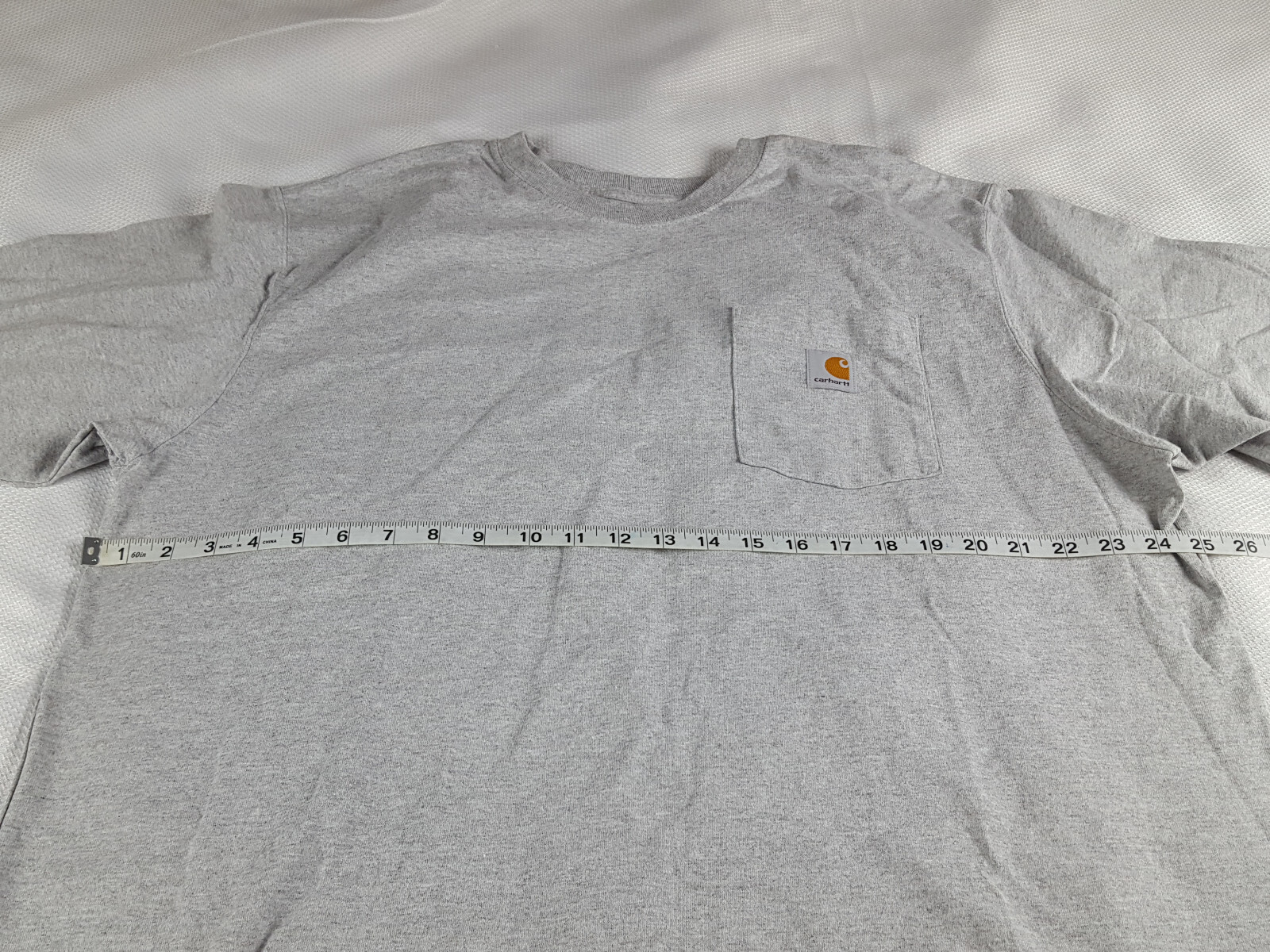 Carhartt Men’s XL Original Fit Gray Short Sleeve Pocket Work Tee T-Shirt