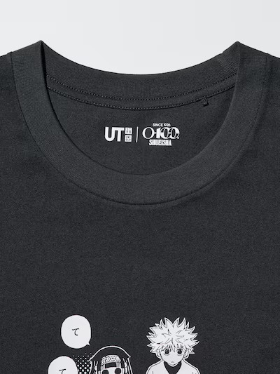 HUNTER×HUNTER Uniqlo UT Shueisha 100th Black T-Shirt XS-4XL Gon Killua NEW 2026