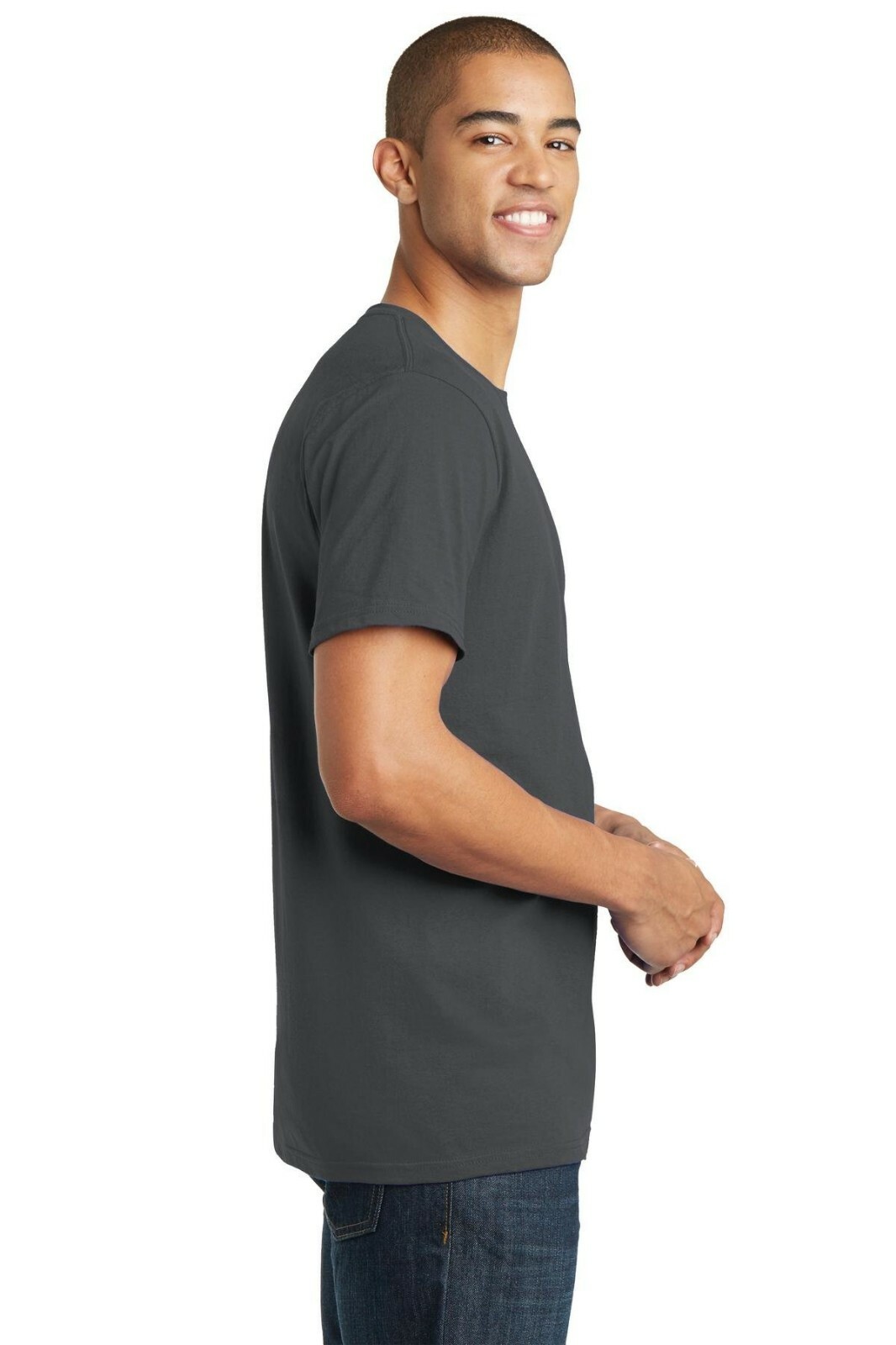 Bulk Lot District DT5000 Men T-Shirt Cotton Plain Short Sleeves (Pack of 10)