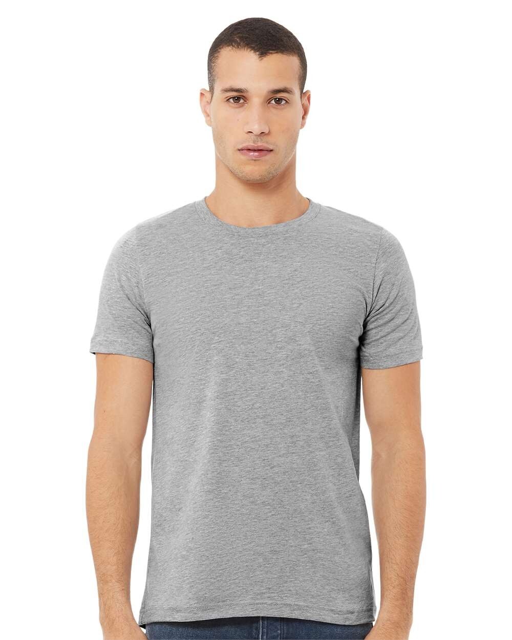 Bella + Canvas 3001CVC 3XL Athletic Heather Grey CVC Jersey Unisex Tshirt