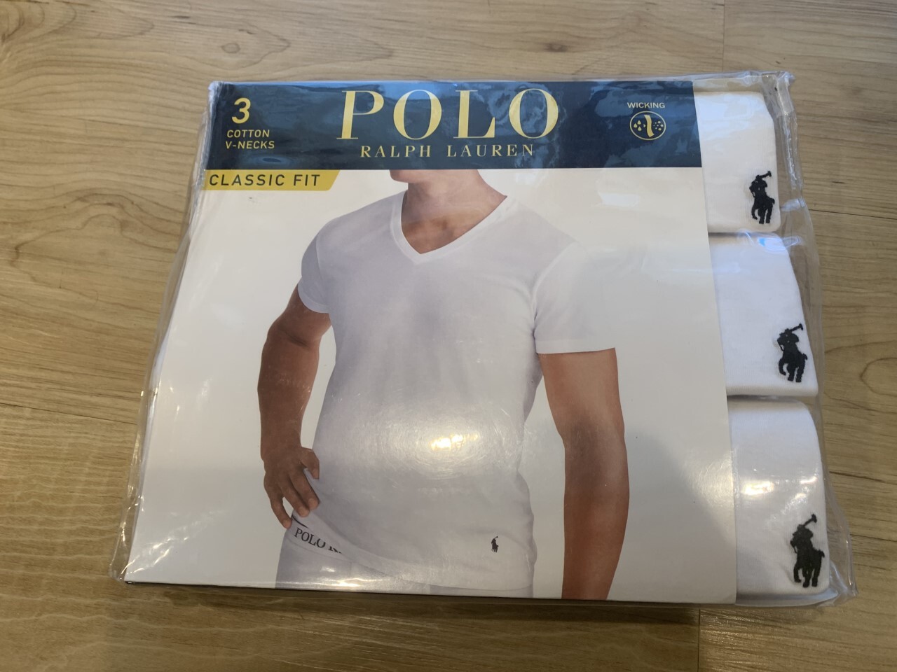 Polo Ralph Lauren Men’s Classic Fit Moisture Wicking T-Shirt Tee White 3-Pack
