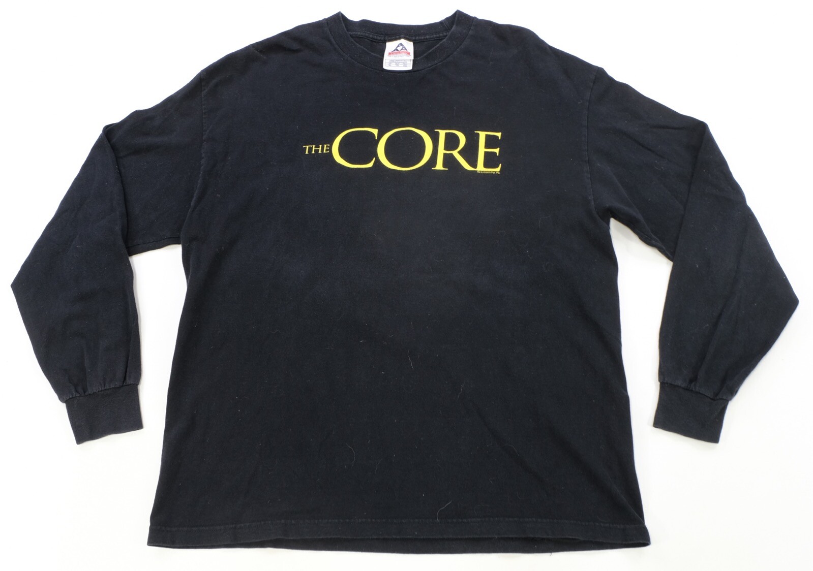 Rare Vintage The Core 2003 Film Prom Long Sleeve T Shirt 2000s Movie Black SZ XL