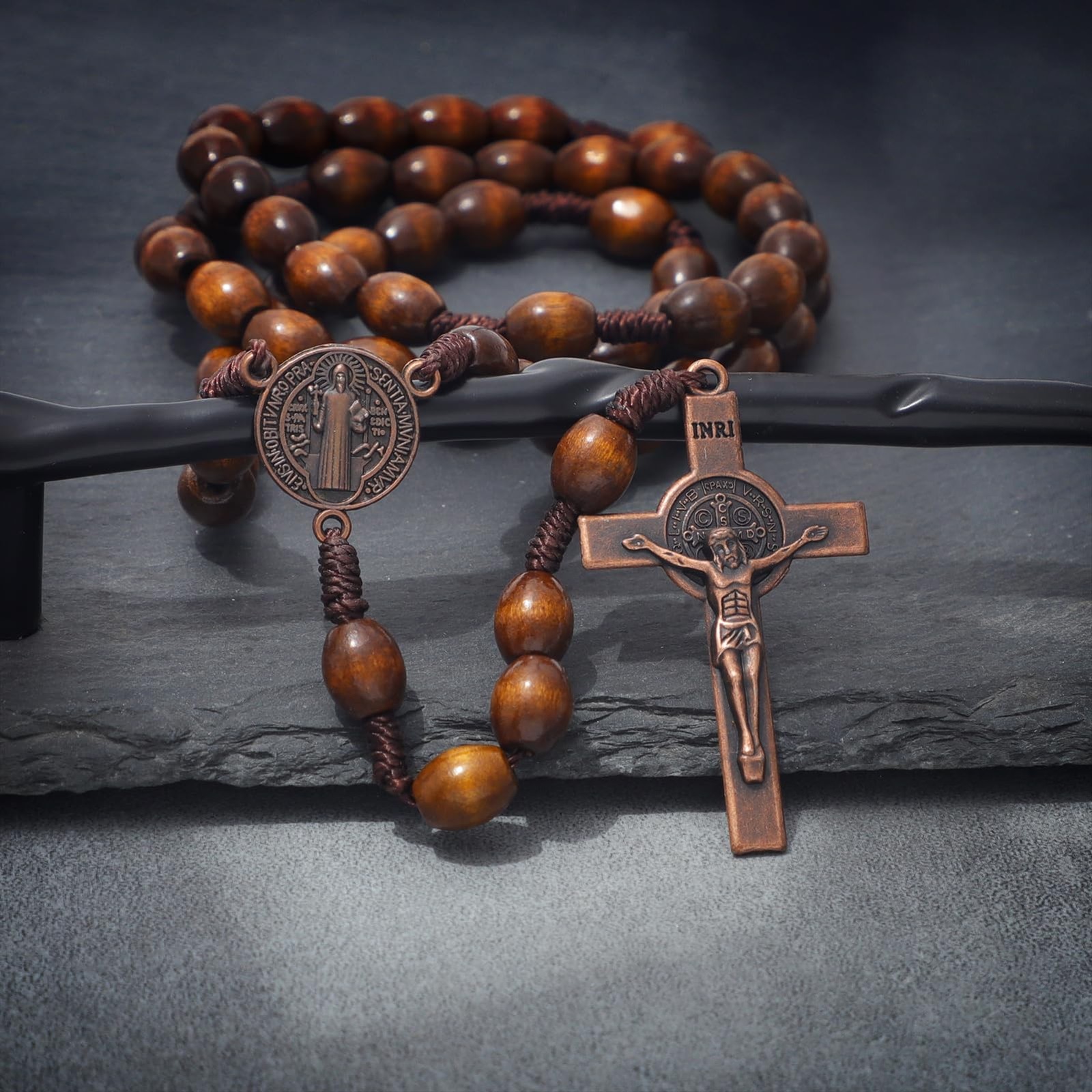 Handmade Wooden Catholic Rosaries, Rosary Beads Necklace Catholic Christian P…