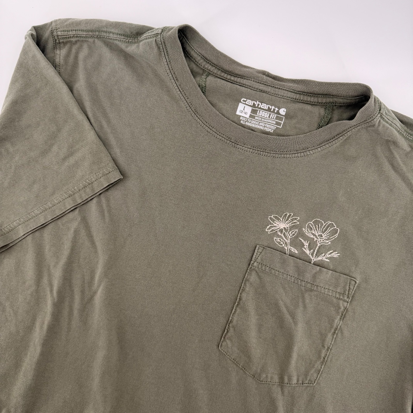 Carhartt Short Sleeve T-Shirt, Women’s Loose Fit, Large