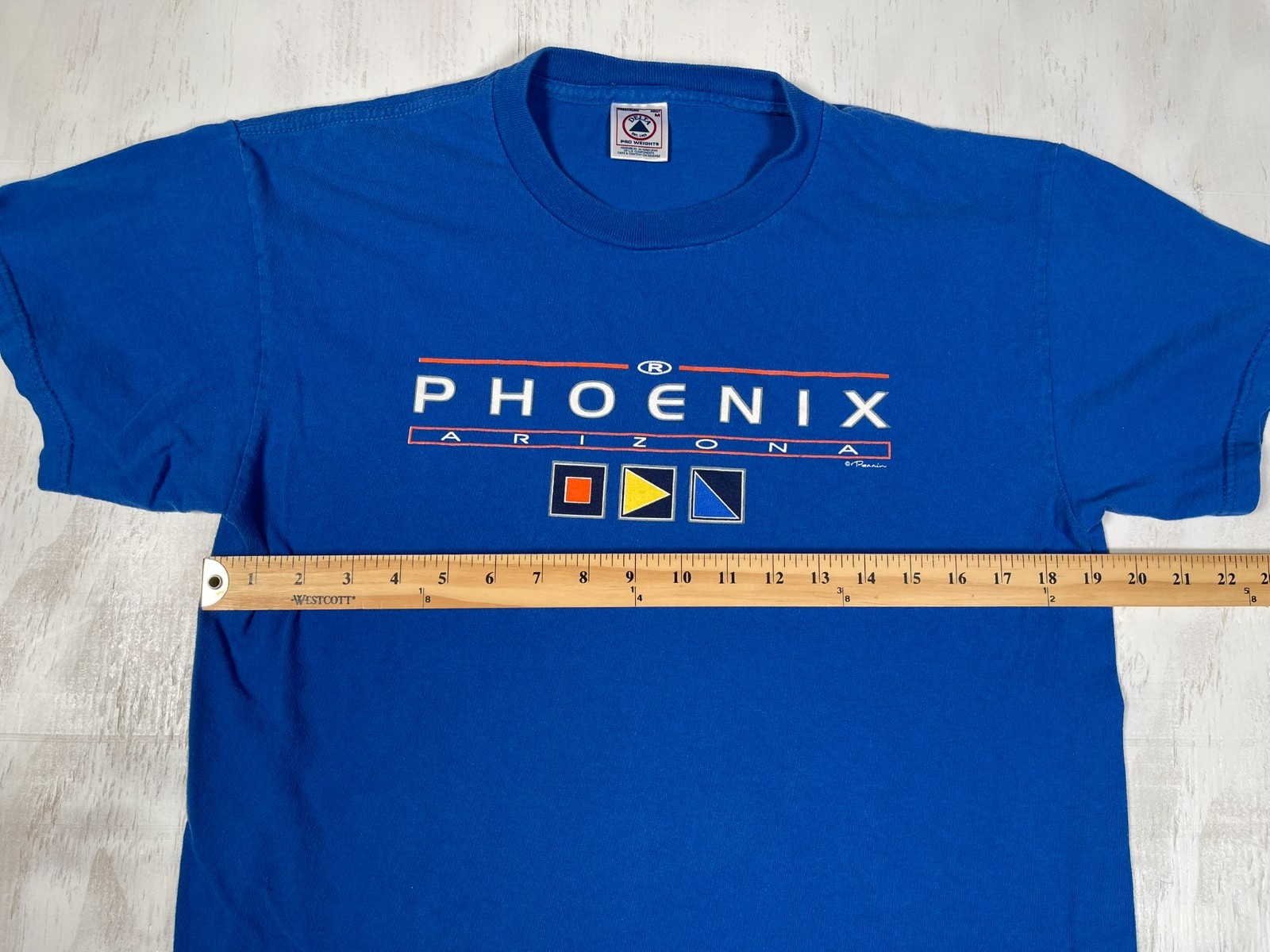 Vintage Delta Tag Men’s Blue Phoenix Signed Perrin Size Medium