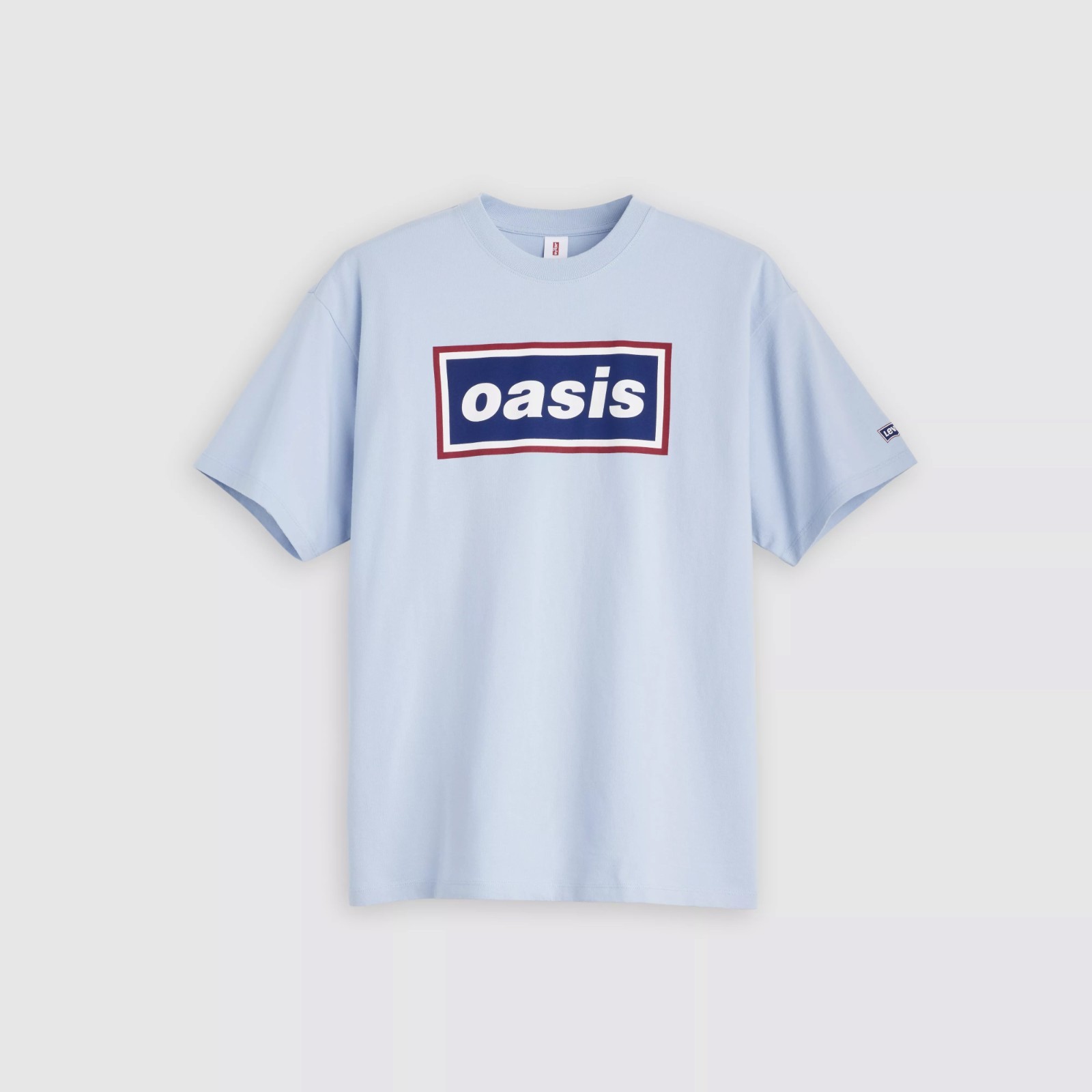 Levis x Oasis chambray baby blue men’s t-shirt sz XXL licensed band tee