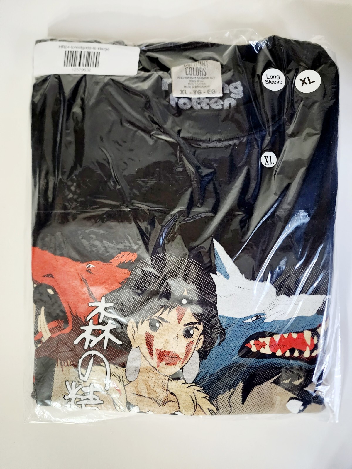 Rucking Fotten Princess Mononoke Forest Gods Long Sleeve Shirt New Sealed XL