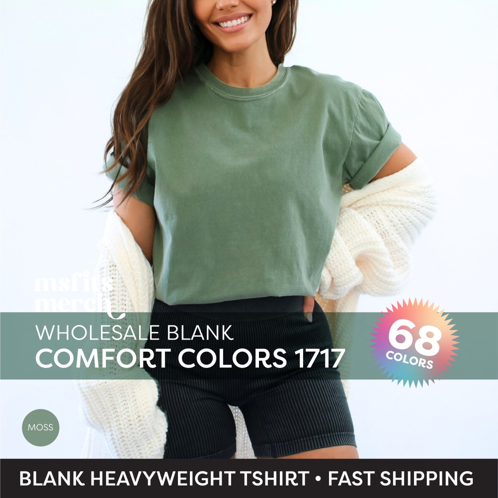 🔥Comfort Colors 1717 Unisex Short Sleeve Heavyweight TShirt Vintage Washed