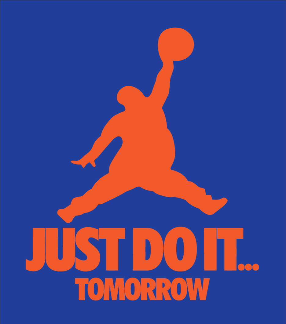 Just Do It Tomorrow parody shirt Funny Procrastination basketball lazy gamer