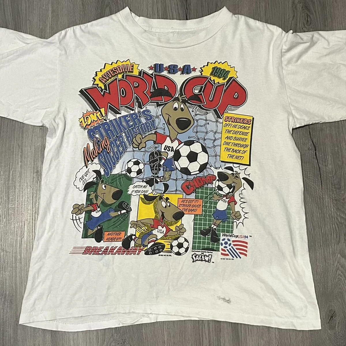 1994 World Cup Cartoon Rare Design Unisex T shirt Classic style tee NH29378