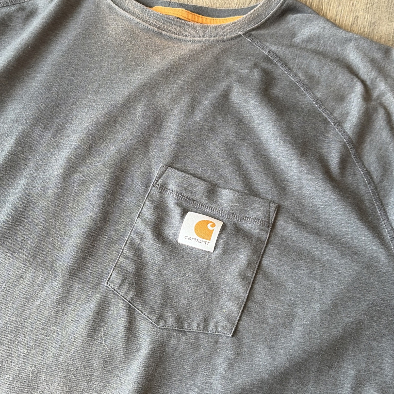 Carhartt Pocket T-Shirt Men’s 4XL Gray Loose Fit Workwear Tee