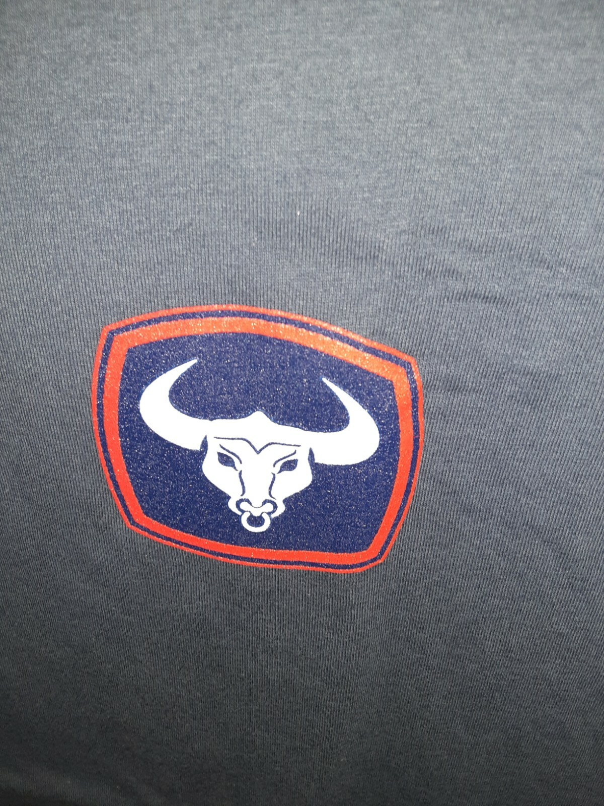 T-BONES STRONG (Plymouth MA ShortSleeve Next Level TShirt Soldier Blue Size S