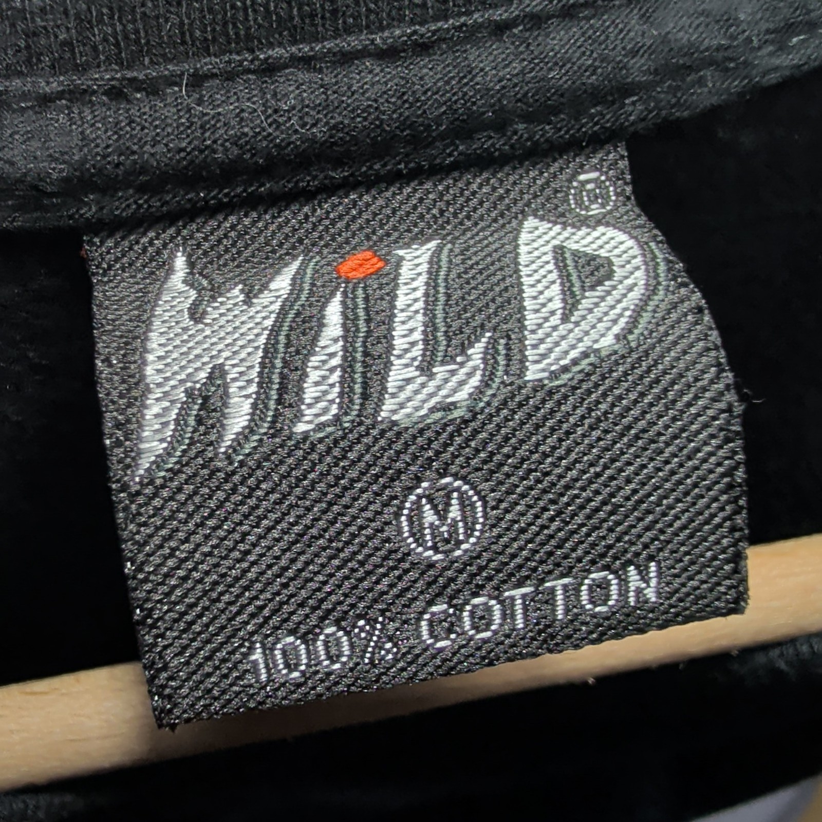 Wild Men’s Bear Graphic T-Shirt Size M Black Blue Wildlife Animal Print Tee