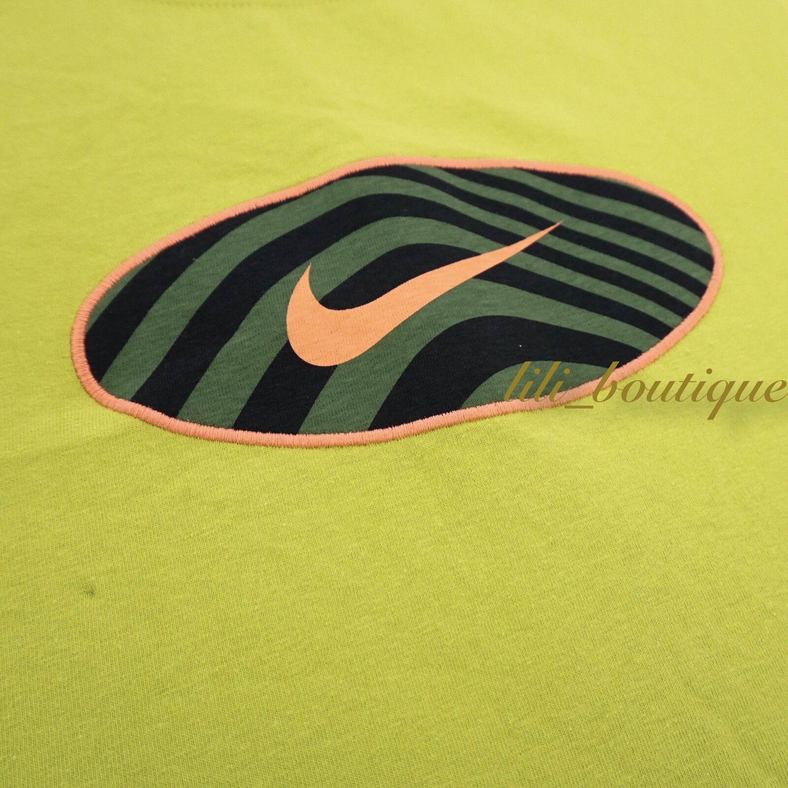 NWT Nike CW4752-308 Men NSW Air Max Tee Shirt Cotton Bright Cactus Multi Size M