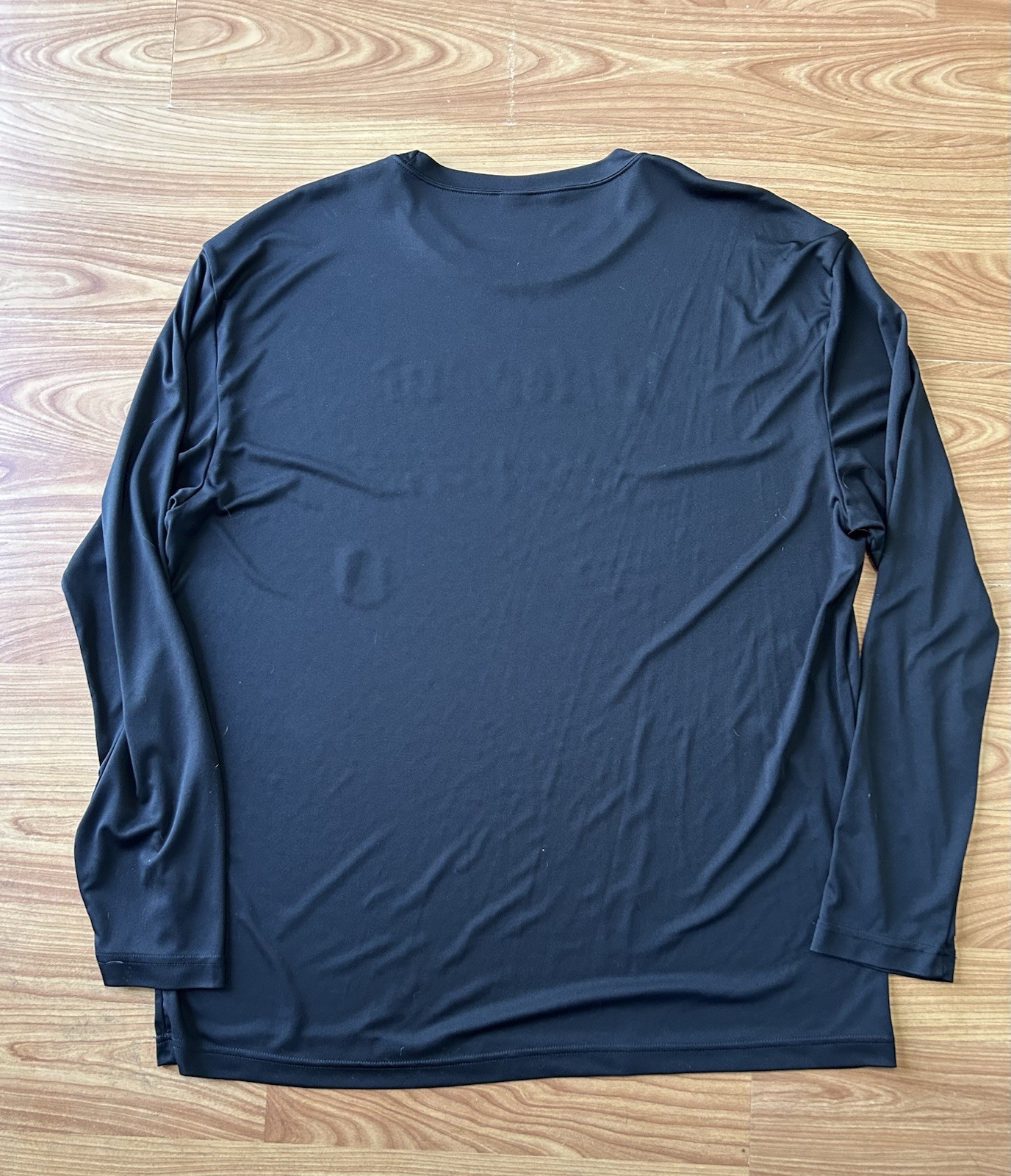 Hoop Culture Men’s Long Sleeve Graphic Print T-Shirt Black 2XL
