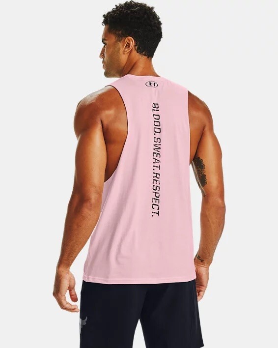 UNDER ARMOUR PROJECT ROCK BSR BLOOD SWEAT RESPECT DWAYNE JOHNSON TANK TOP sz XL
