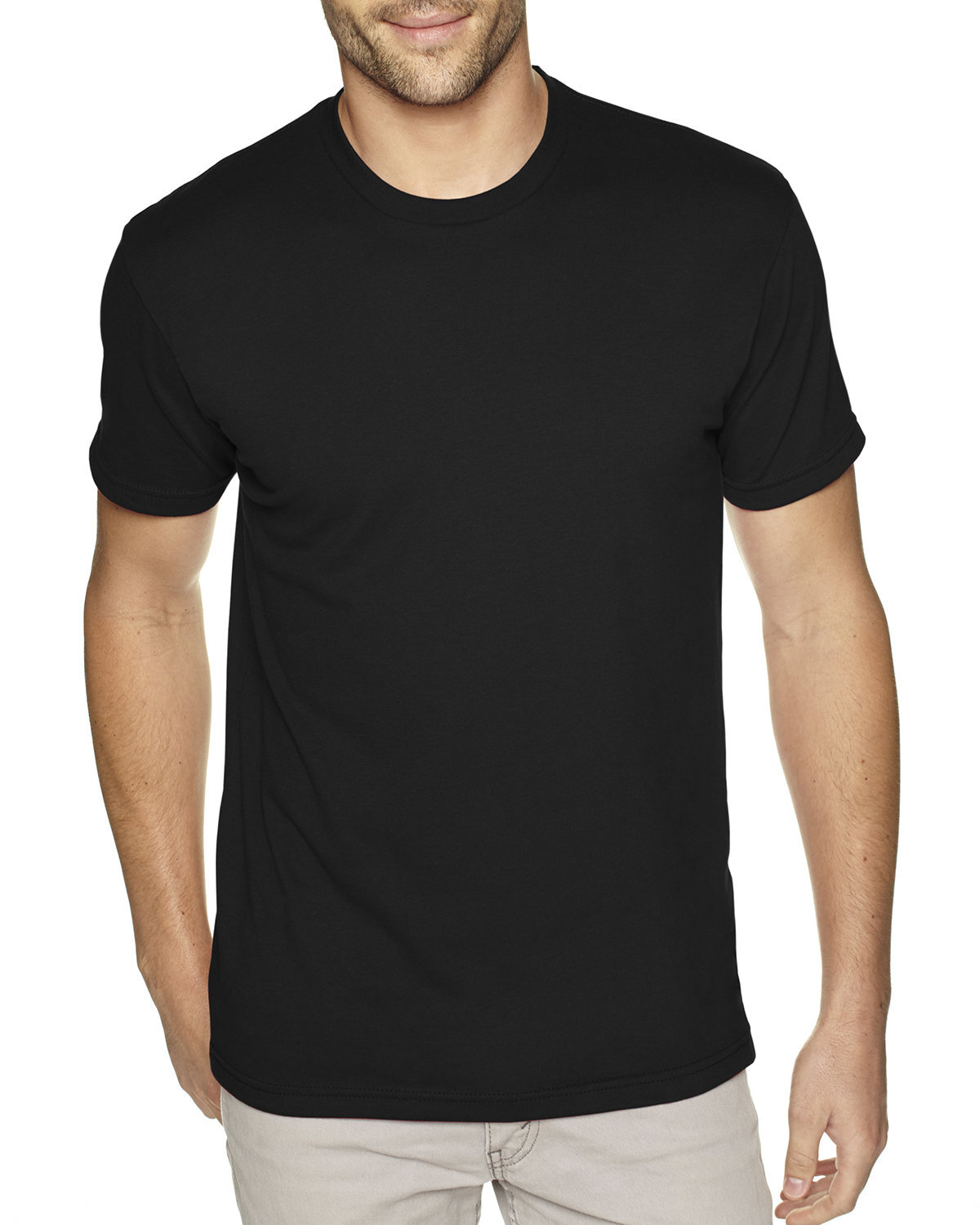 5 PACK OF Next Level Men’s Sueded Premium Neck Tee Short Sleeves T-Shirt 6410