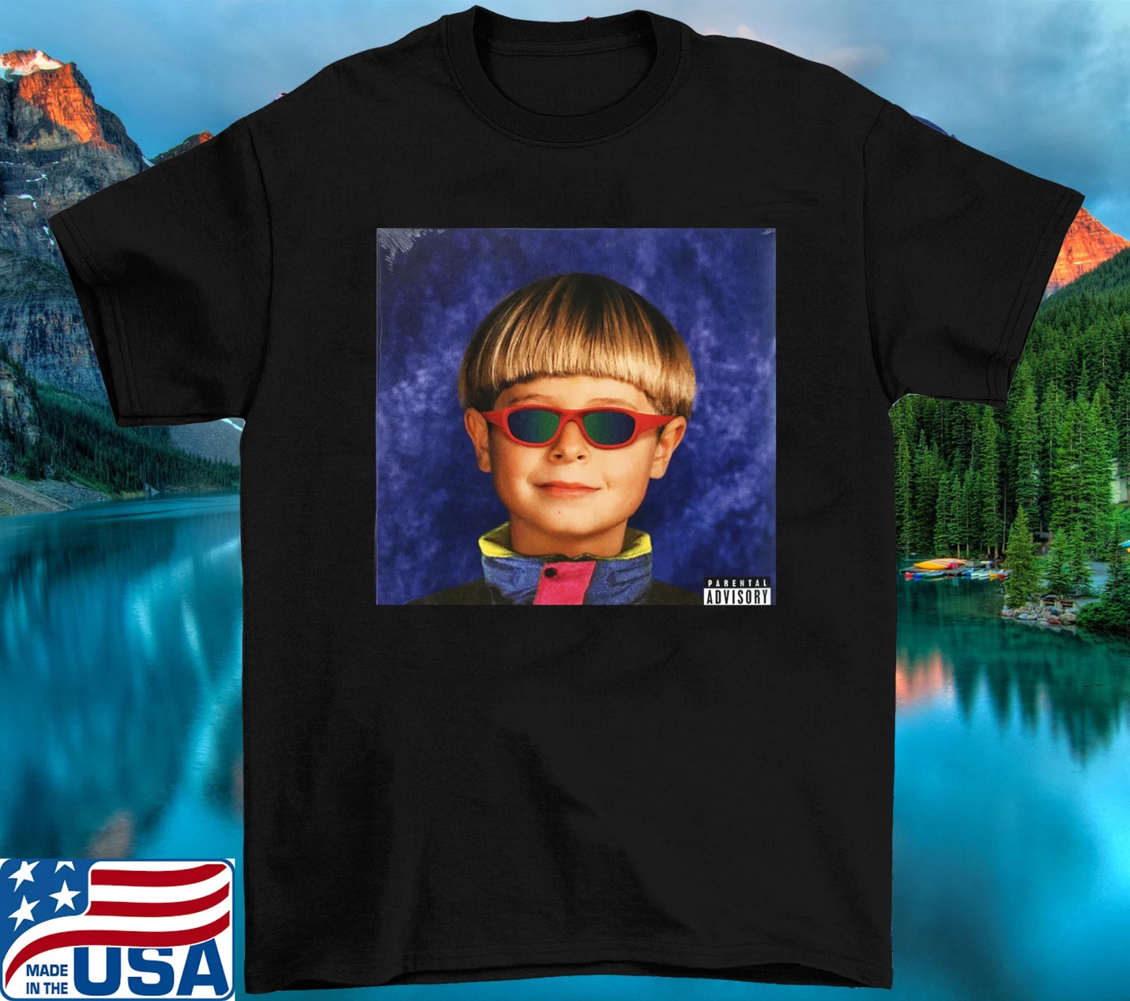 Oliver Tree Alien boy Black Cotton T Shirt Size