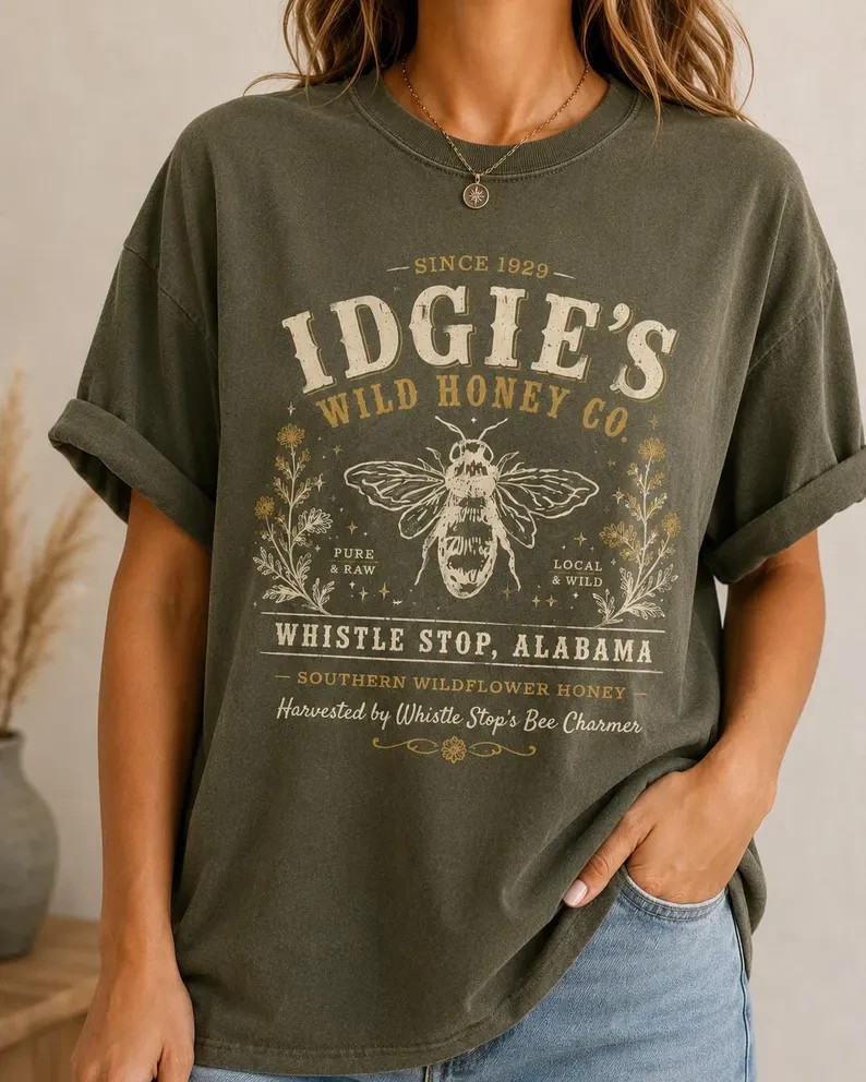 Southern Vintage Honey Co. Shirt Idgie Whistle Stop Alabama Graphic Tee