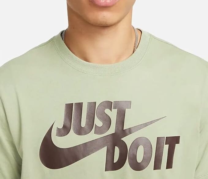 Nike Men Sportswear Tee “Just Do It” Swoosh Tee Green, XL. $19.99 Free Shipping