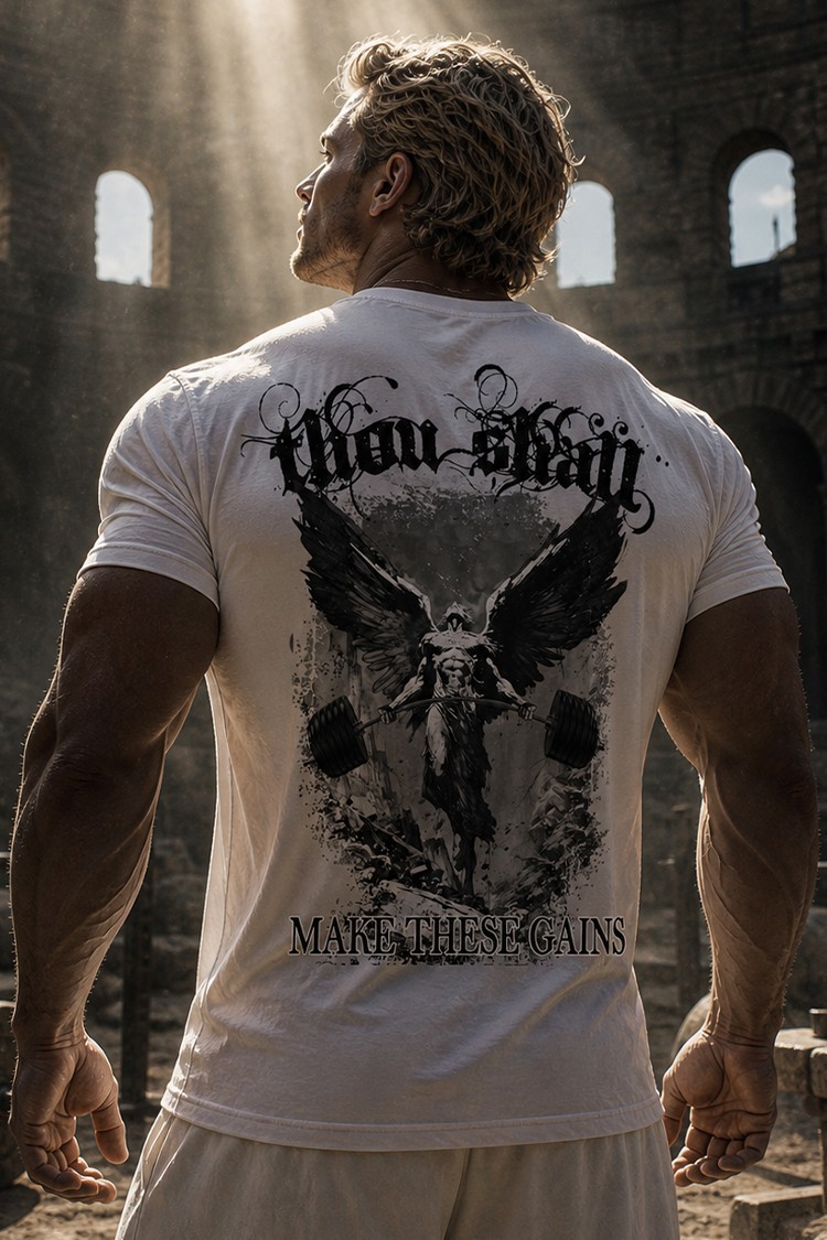 Iron Gods Archangel Gym Shirt Gym Pump Cover Christian Gym Clothing