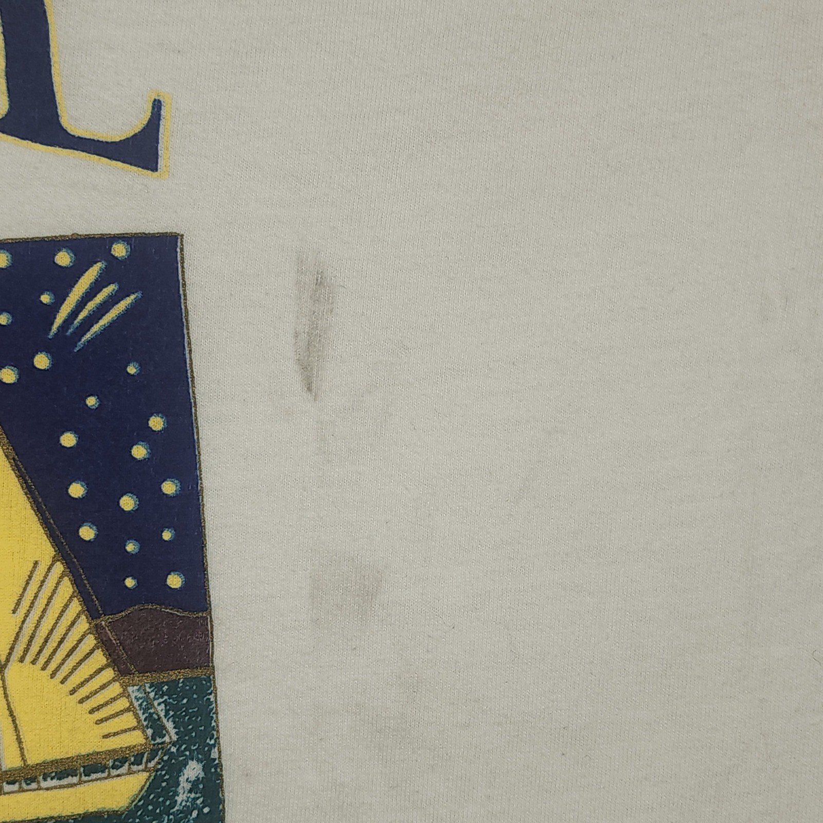 M&O Knits Cozumel Mexico Sailboat Graphic Tee Mens XL White Good Vintage Style