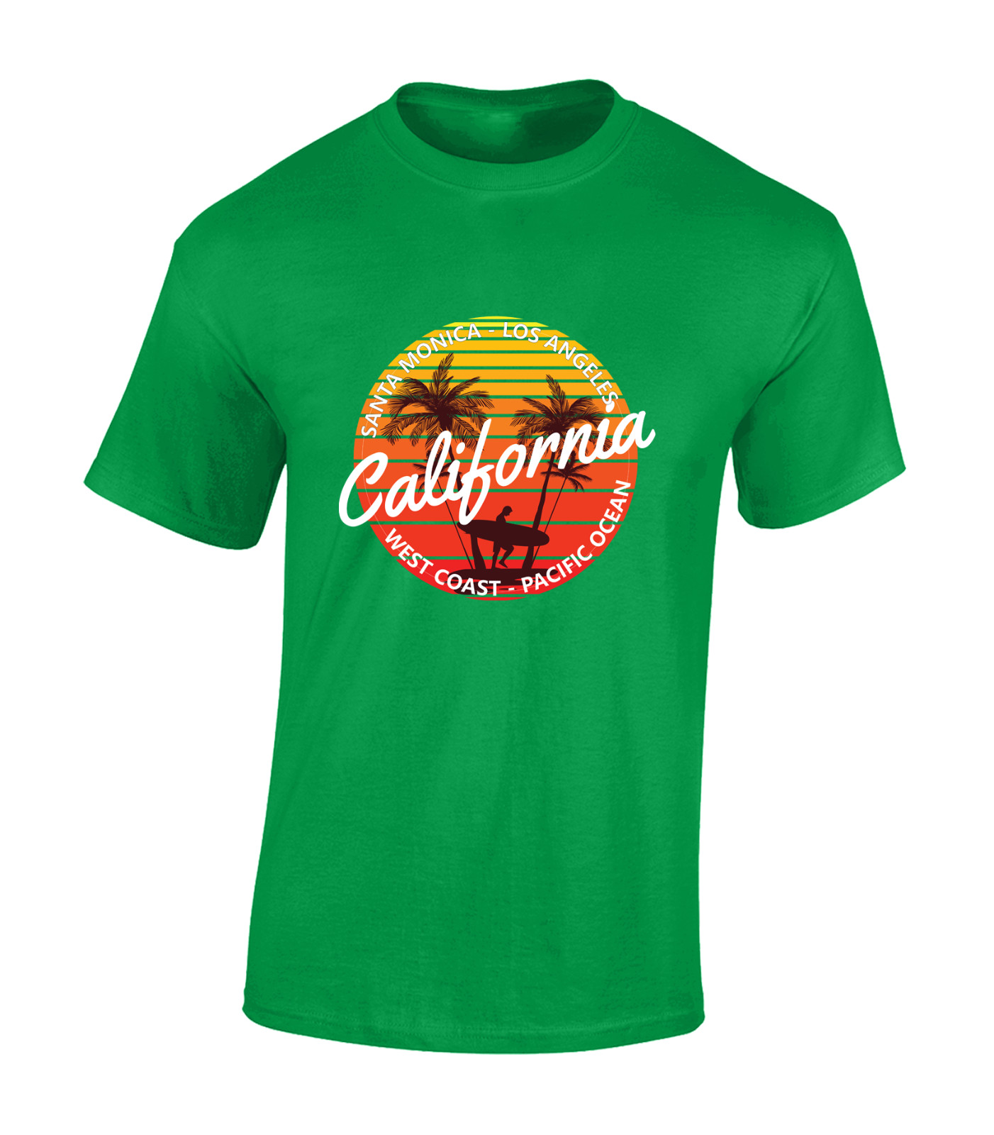 CALIFORNIA WEST COAST MENS T SHIRT COOL SUMMER BEACH HOLIDAY CLOTHING TOP