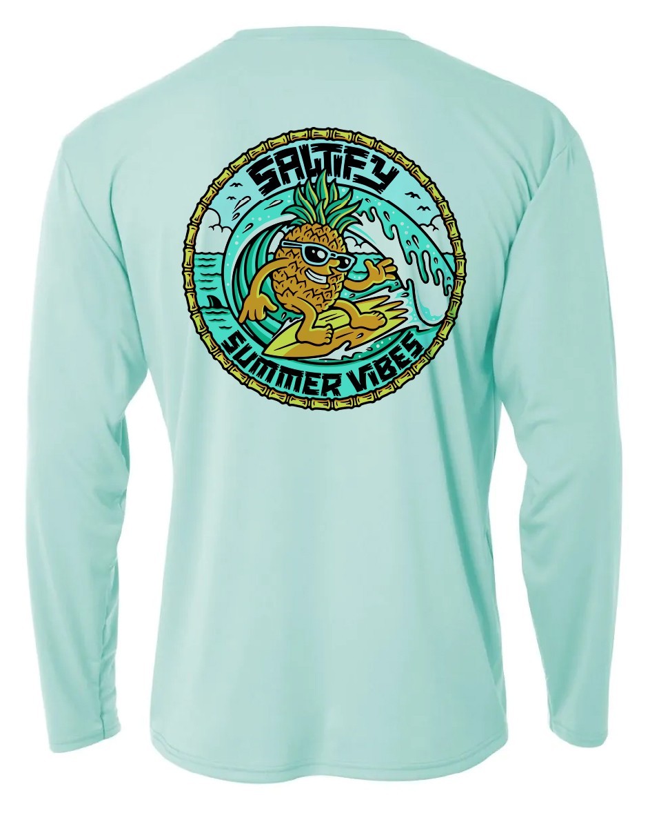 Long Sleeve Microfiber Fishing Boating UPF 50 Sun Protection Shirt