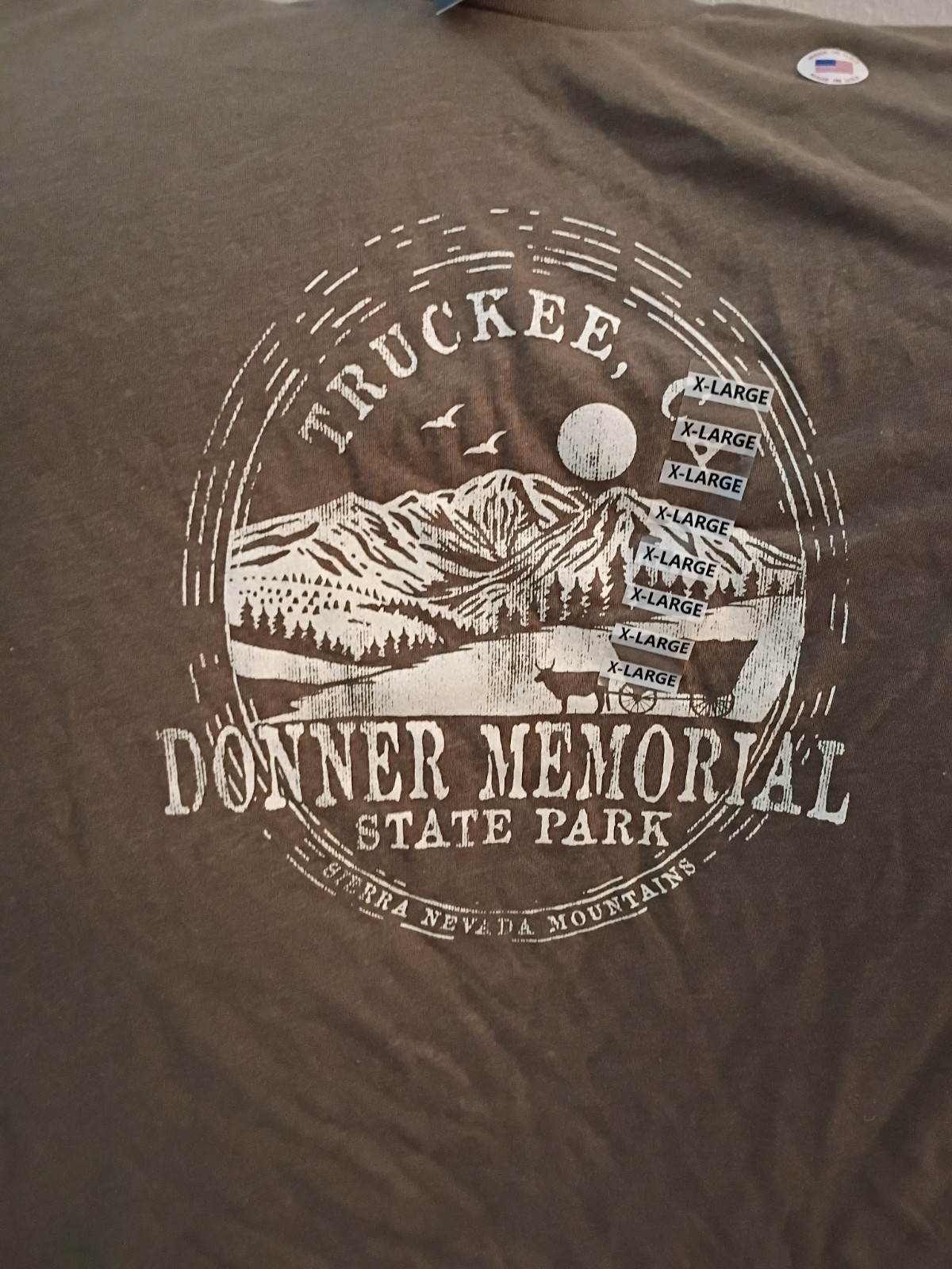 Men’s Tshirt With Donner, Green Color Memorial Emblem. Size XL