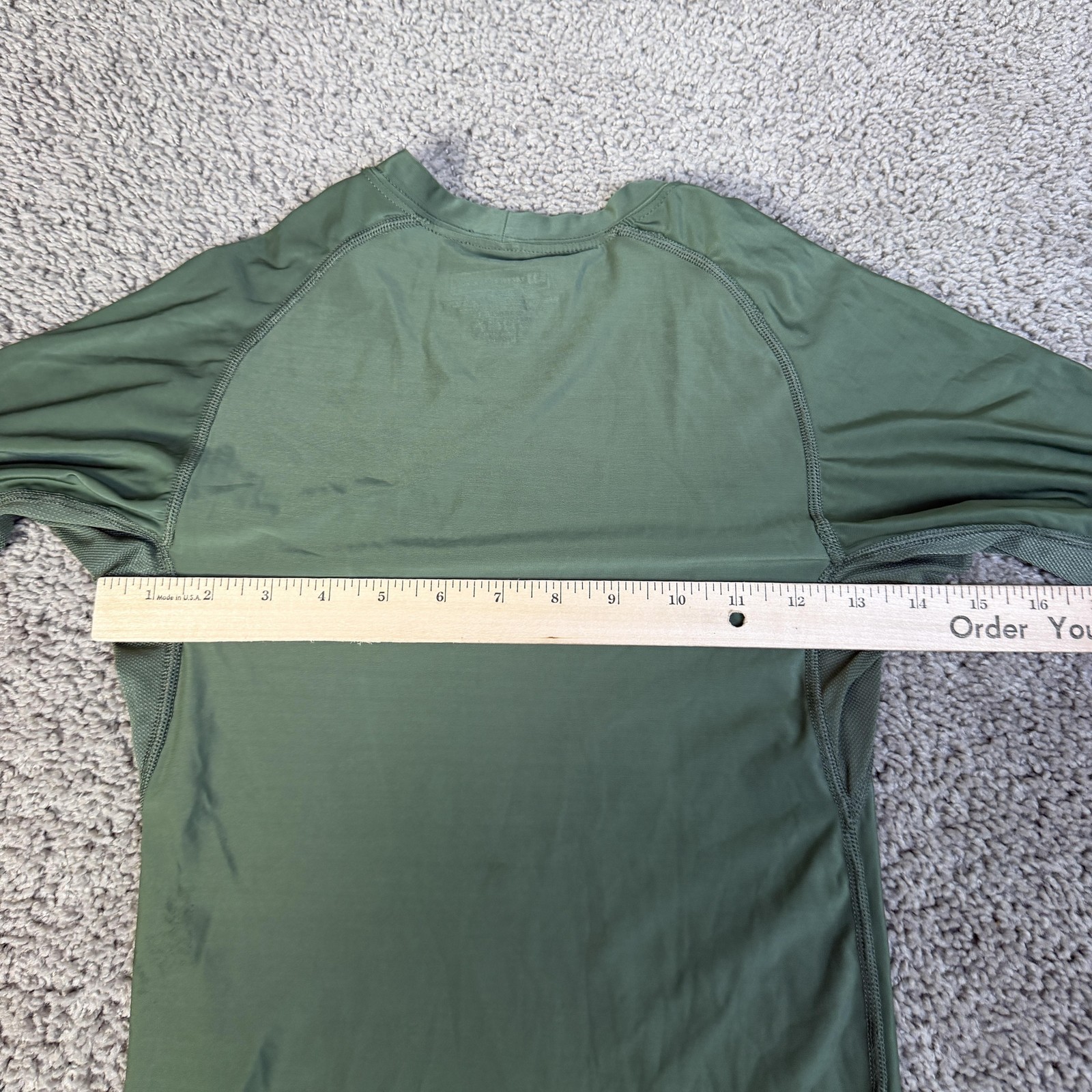 5.11 Tactical Shirt Mens M Green Base Layer Athletic Crewneck Polyester Spandex