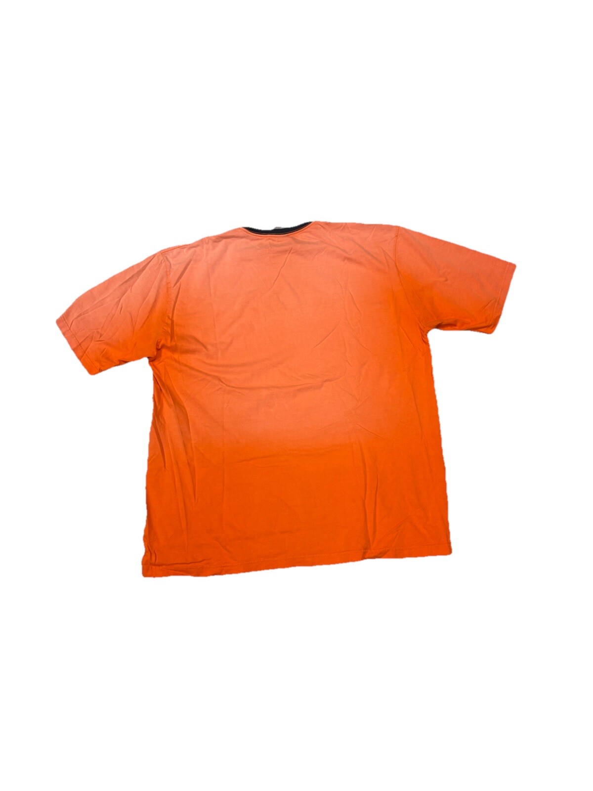 Vintage Tommy Hilfiger Denim Burnt Orange T-Shirt Raised Lettering • Size XL