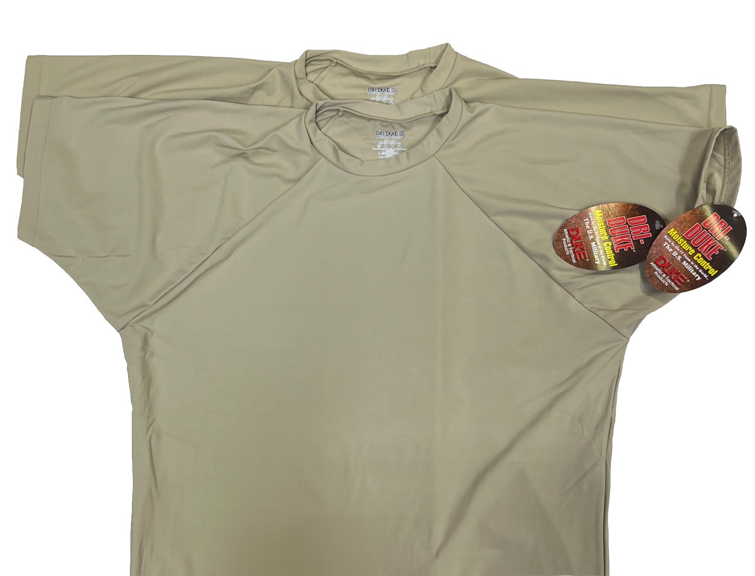 Dri-Duke Moisture Control Compression USGI T-Shirt Men’s Military SAND 2 Pcs Xxl