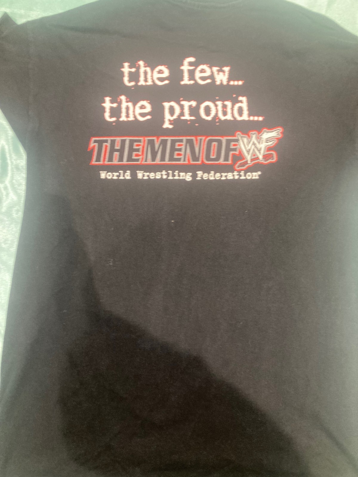 WWF Men of WWF T-Shirt – Vintage – Size M – Multi-Superstar