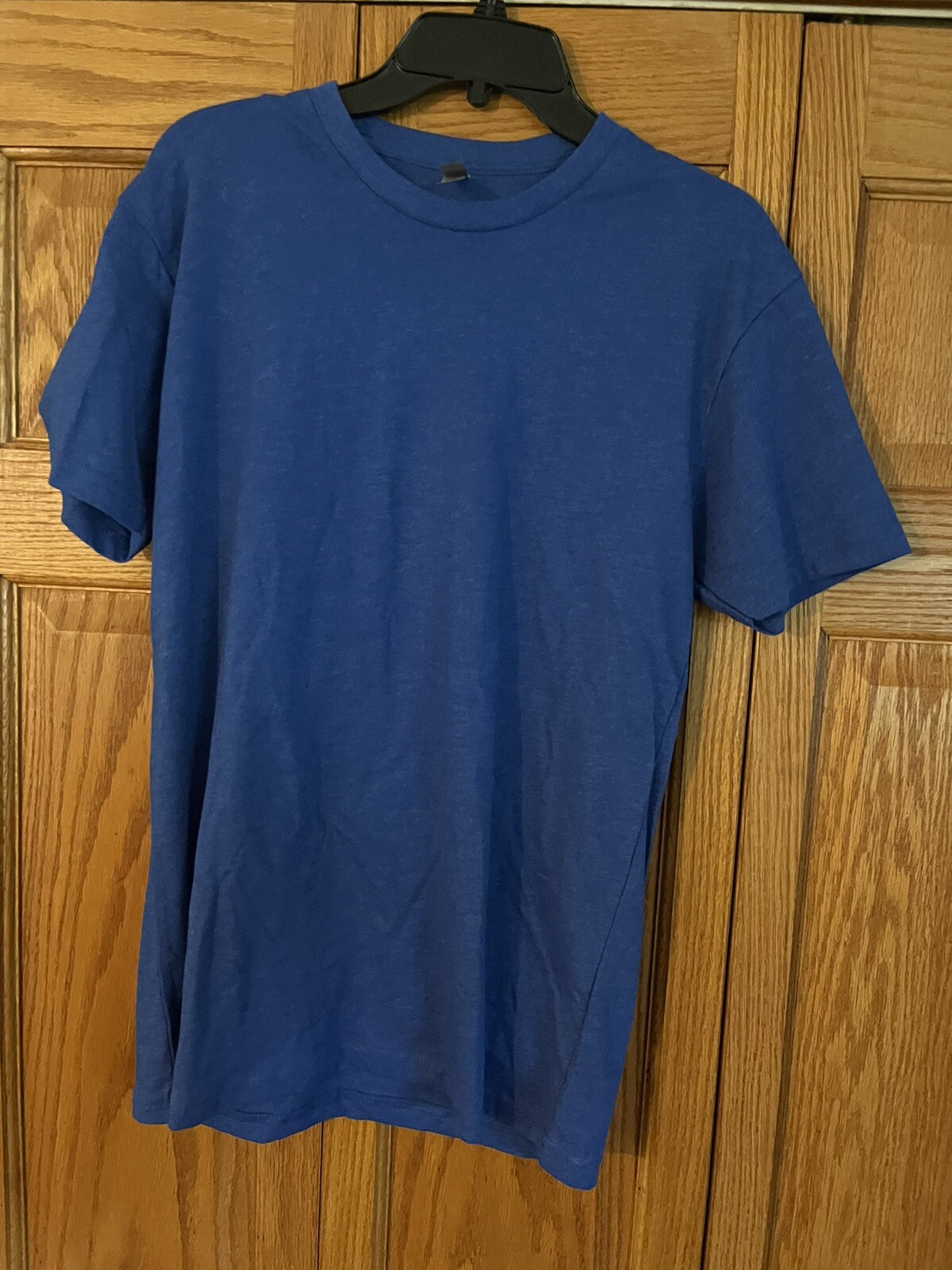 T-shirt Next Level Blue Short Sleeve Crew, Men, Women, Unisex (Blank solid)
