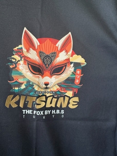 NWT Cool T shirt Japanese Style Light weight comfortable Unisex Machine Wash Fox