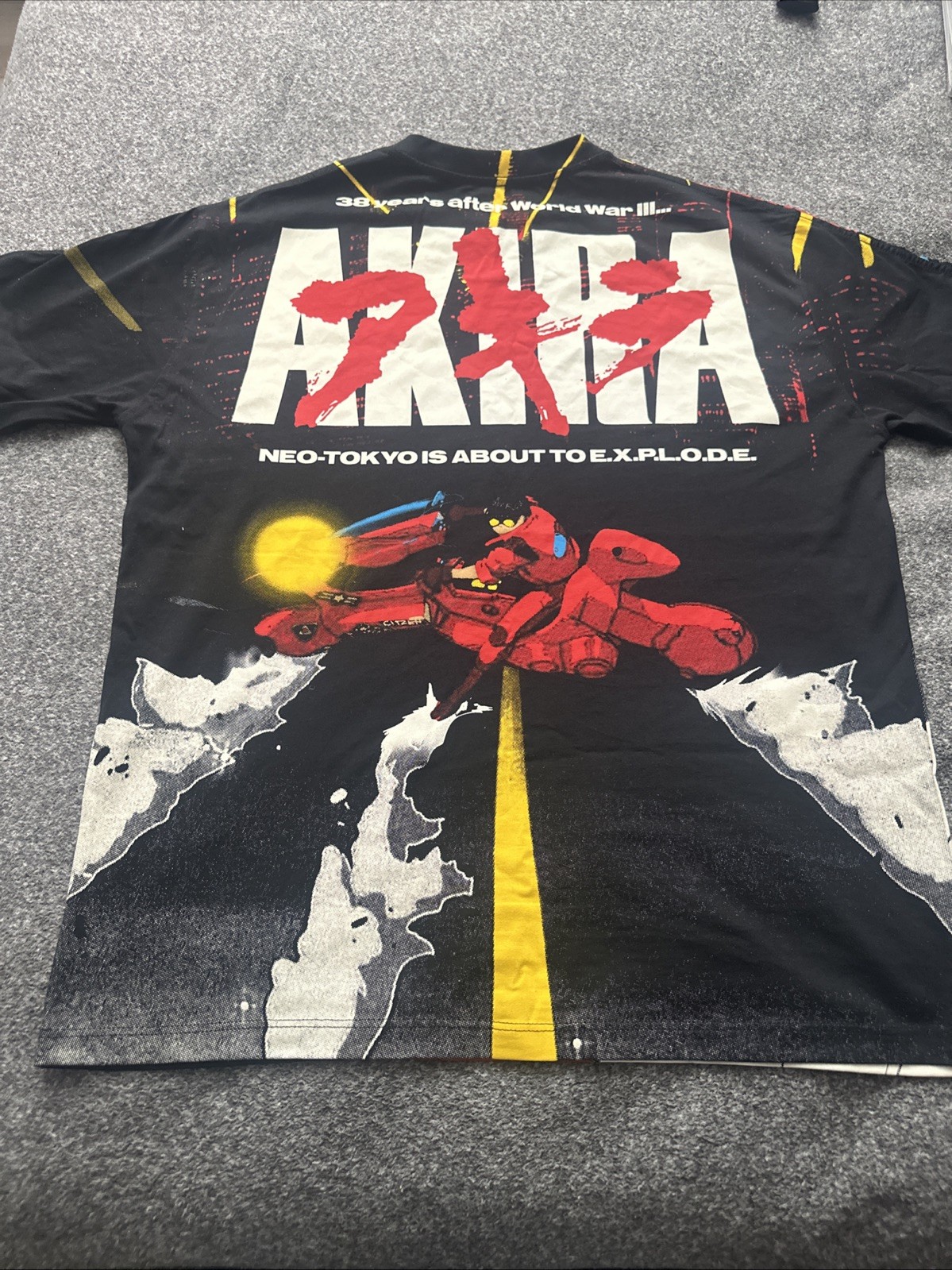 Akira Rucking Fotten All-over Print Tetsuo Shirt Anime Size XL