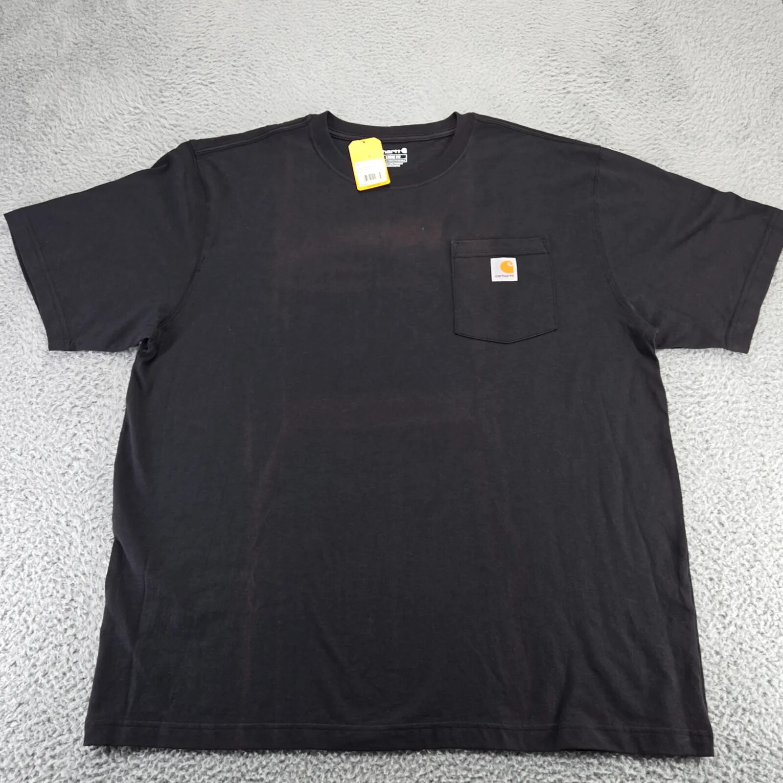 Carhartt Shirt Mens XL Black Faded Loose Fit Heavyweight Short Sleeve Crewneck